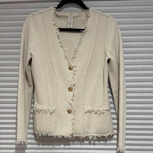 Joie Cream Knit Cardigan